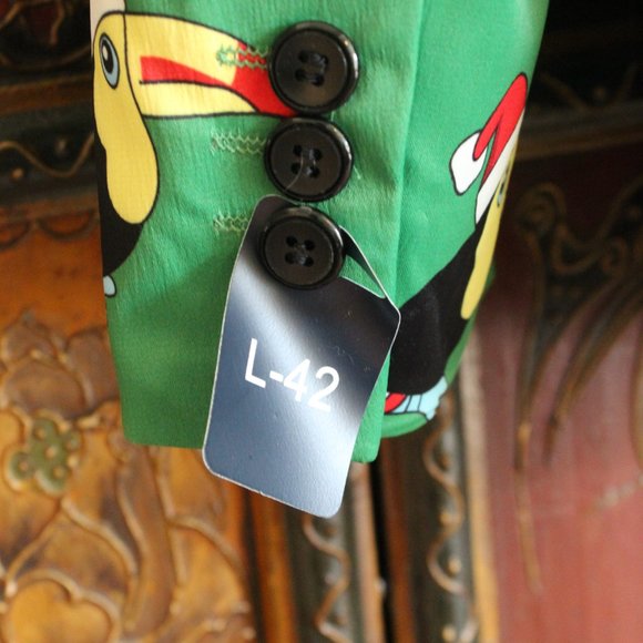 New Suslo Couture Toucan Holiday Blazer - Picture 7 of 7